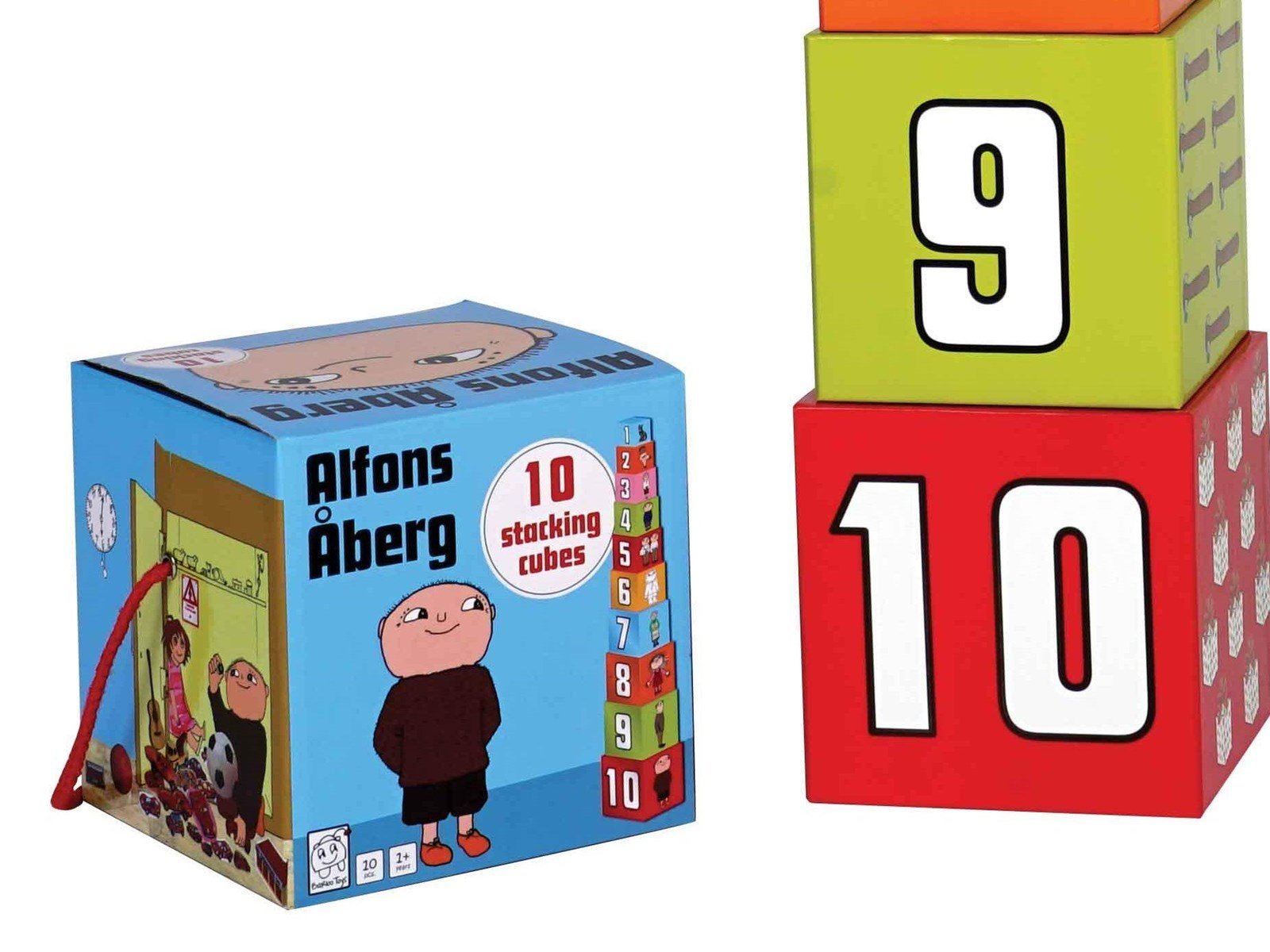 Barbo Toys Alfons Åberg Stacking Cubes 10pcs Barbo Toys Alfons Åberg Stacking Cubes 10pcs